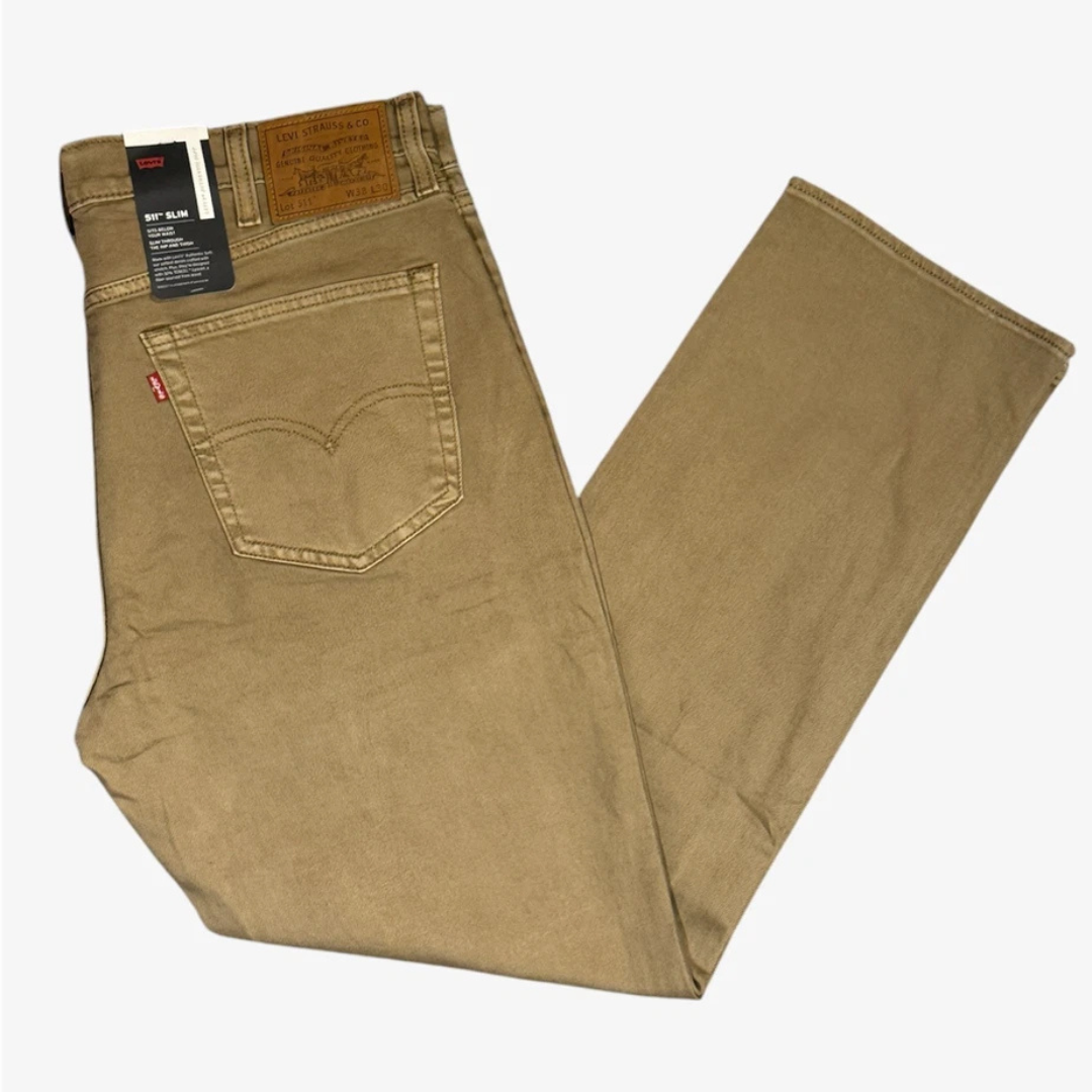 511 (BEIGE Colour) Slim Fit Men's Stretchable Jeans