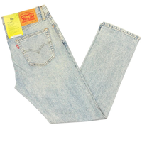 511 Slim Fit Men’s Jeans Medium Wash Stretch Raw Hem Denim