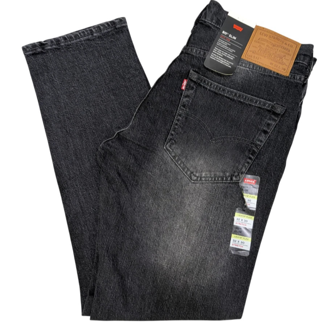 511 Mens Slim Fit Jeans Dark Charcoal Gray Denim