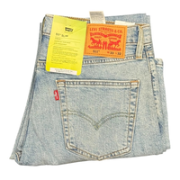 511 Slim Fit Men’s Jeans Medium Wash Stretch Raw Hem Denim