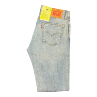 511 Slim Fit Men’s Jeans Medium Wash Stretch Raw Hem Denim