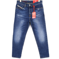 Regular Tapered Leg Distressed Jeans
