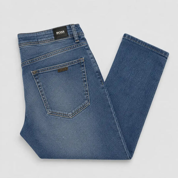 Slim Fit Stretch Denim Designer Jeans Blue