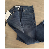 Men’s Straight Jeans Dark Wash High Stretch Denim
