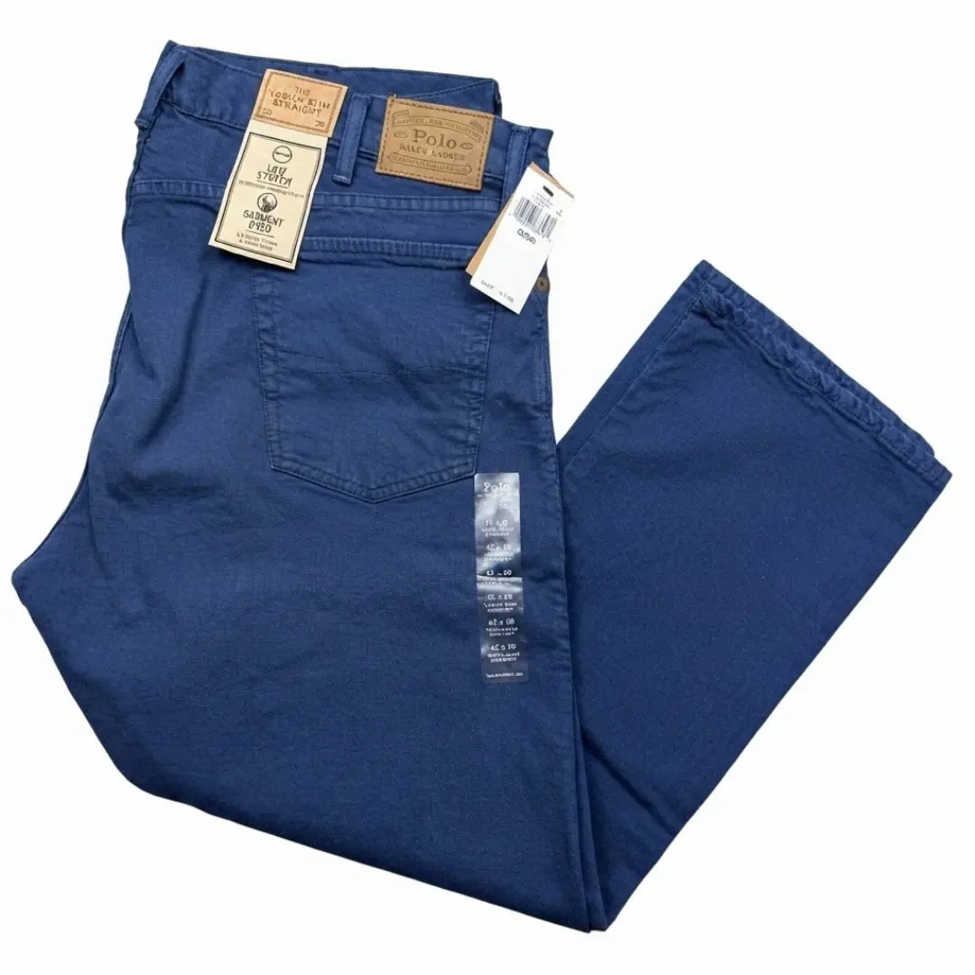 Blue Varick Slim Straight Jeans