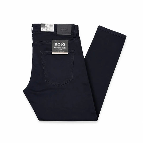 Delaware Slim Fit Jeans  Navy Stretch Designer  Pants