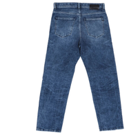 Blue Stretch Straight Denim High Rise Jeans