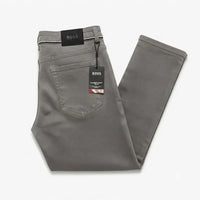 Jeans In Lightweight Satin Stretch Denim In Dark Grey