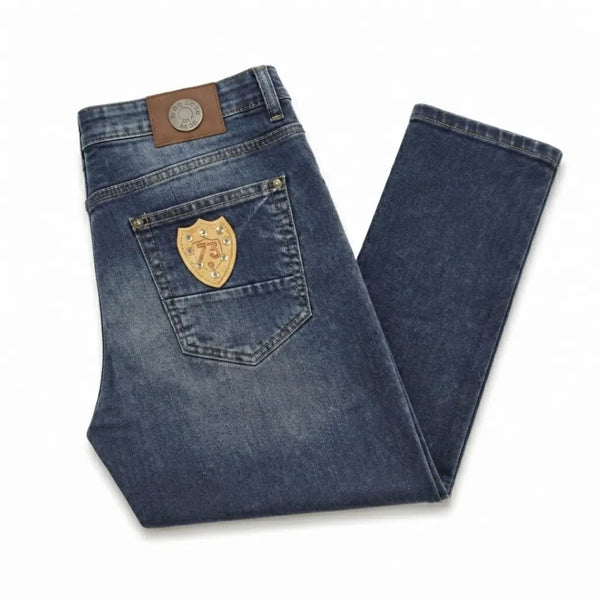 London Logo Distressed Jeans