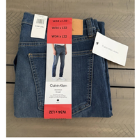 Men’s Straight Jeans Dark Wash High Stretch Denim