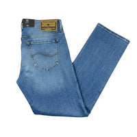 Buster Slim Mid Blue Cotton Spandex Jeans