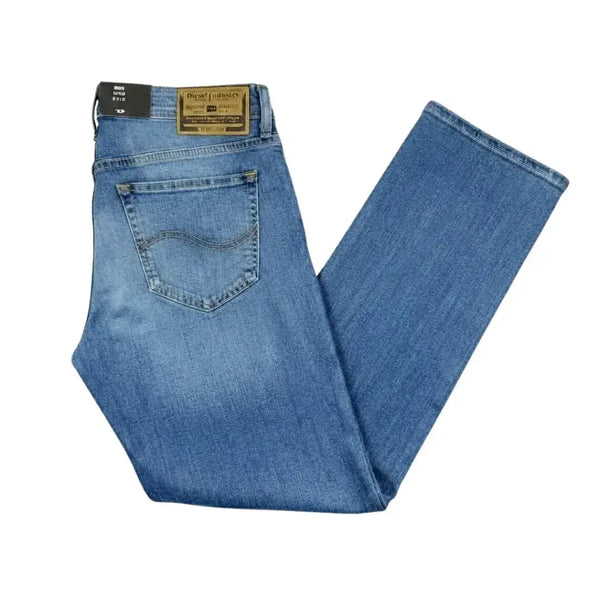Buster Slim Mid Blue Cotton Spandex Jeans