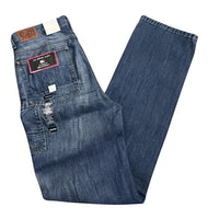 Classic Fit Straight Brown Stretch Jeans
