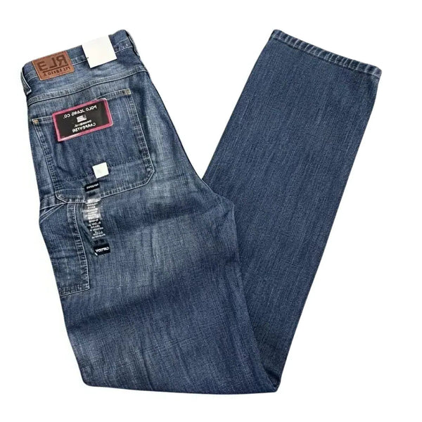 Classic Fit Straight Brown Stretch Jeans