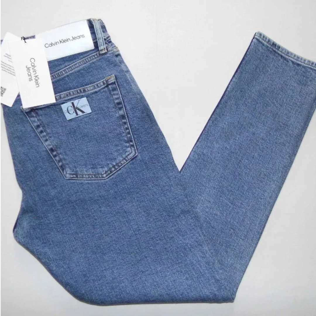NEW Slim Tapered Fit Jeans Light Blue Denim