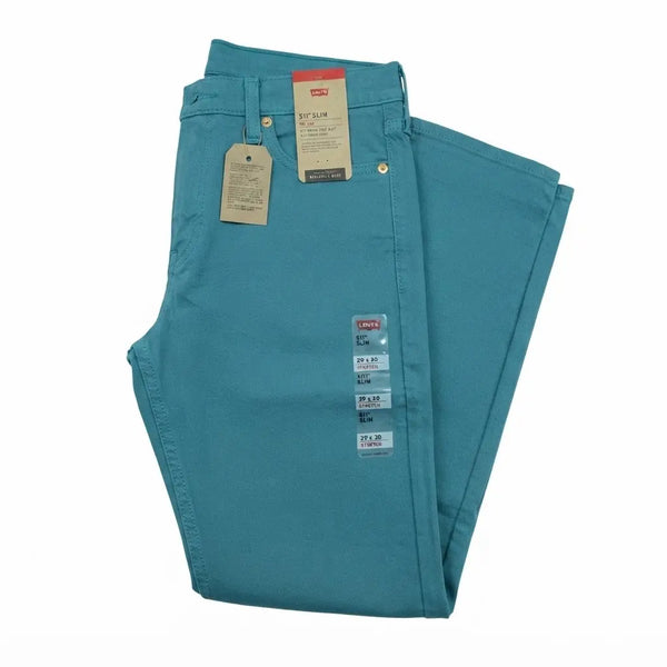 511 Slim Fit Jeans WStretch Aqua BlueGreen