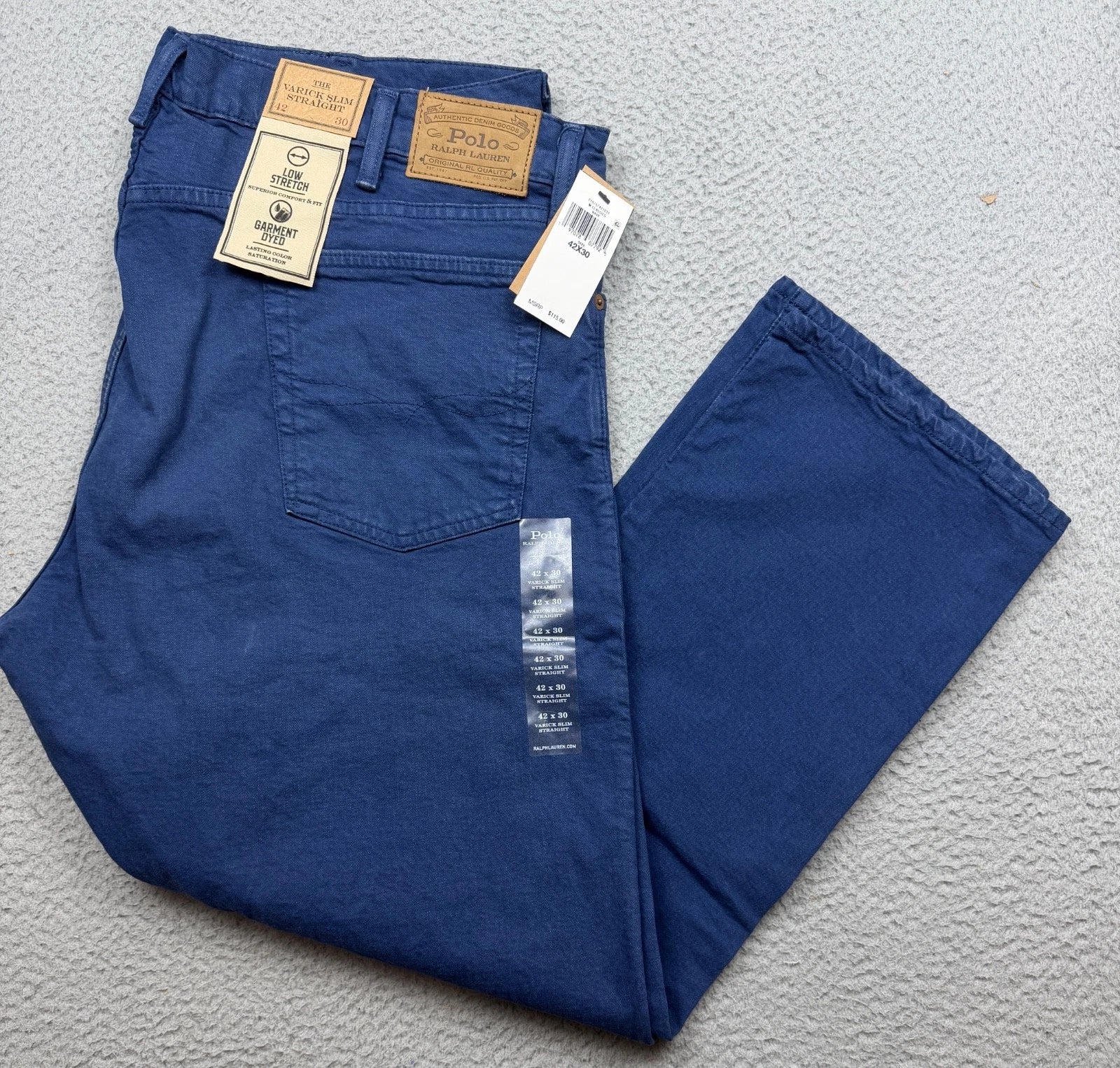 Polo Ralph Jeans Blue Varick Slim Straight