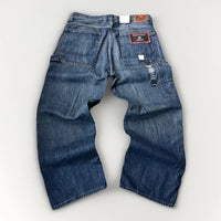 Classic Fit Straight Brown Stretch Jeans