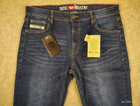 Slim Fit Stretch Jeans Denim Medium Blue
