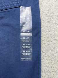 Blue Varick Slim Straight Jeans