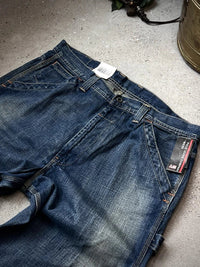 Classic Fit Straight Brown Stretch Jeans
