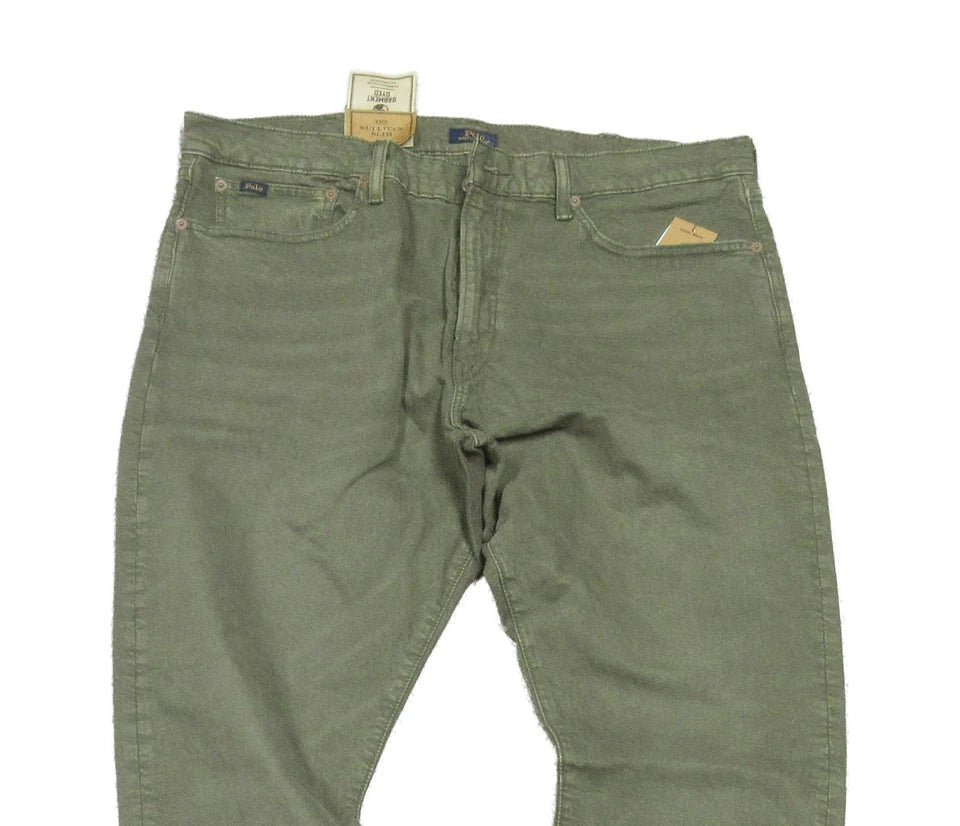 Polo Ralph Green Sullivan Slim Fit Stretch Jeans