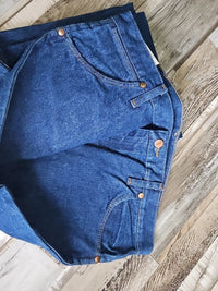 Cowboy Cut Slim Fit Dark Wash Blue Denim Jean