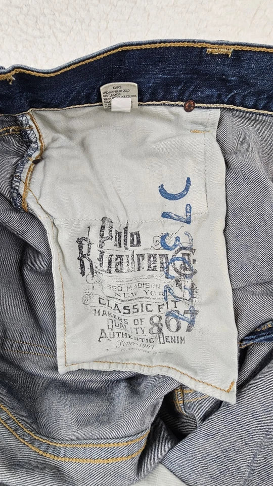 Polo Ralph Jeans Fit Denim 100% Cotton Stonewash