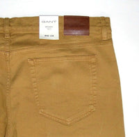GANT NEW Regular Straight Fit Twill Jeans Beige Brown