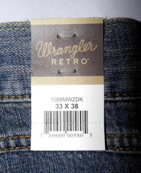 NEW Retro Slim Straight Fit Jeans Blue Denim