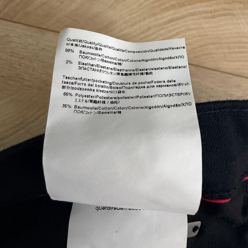 Hugo Boss 708 Slim Fit Jeans  Black Stay Black Stretch