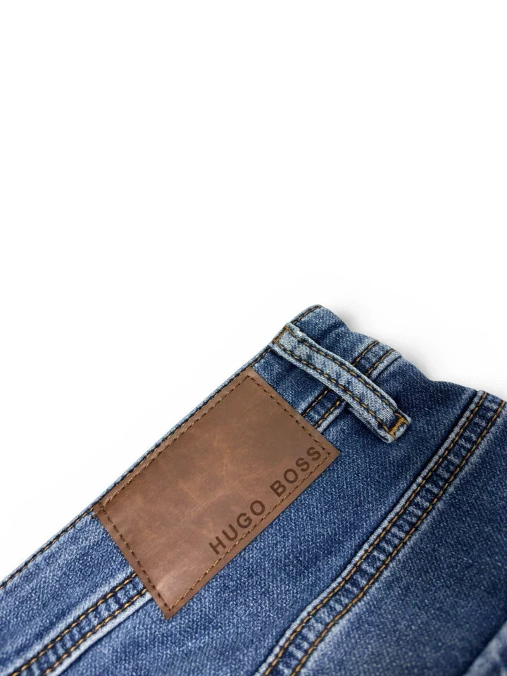 Hugo Boss Slim Fit Stretch Denim Designer Jeans Blue