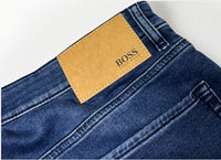 Knit Denim Jeans Blue